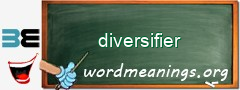 WordMeaning blackboard for diversifier
